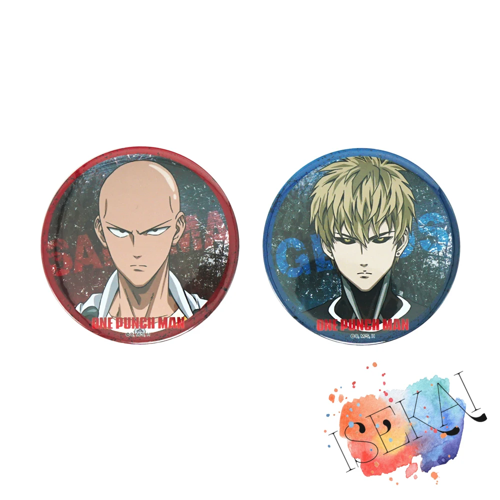 Значок аниме One-Punch Man Сайтама Genos Jenosu Maji металлический значок брошь булавки |
