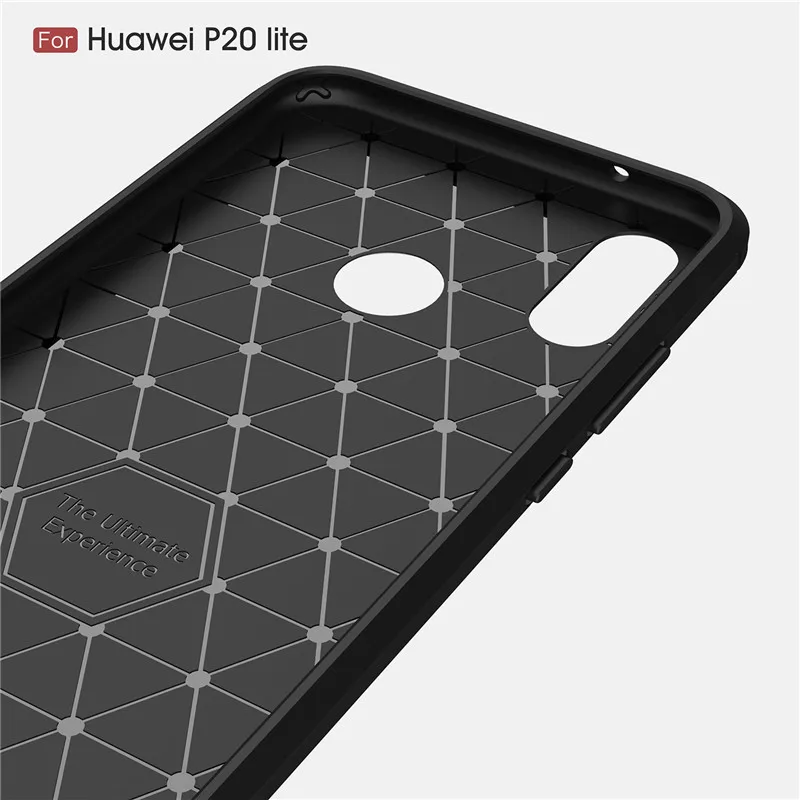Для Huawei P8 P9 P10 Lite 2017 P20 Pro роскошный мягкий ТПУ чехол из углеродного волокна для P Smart