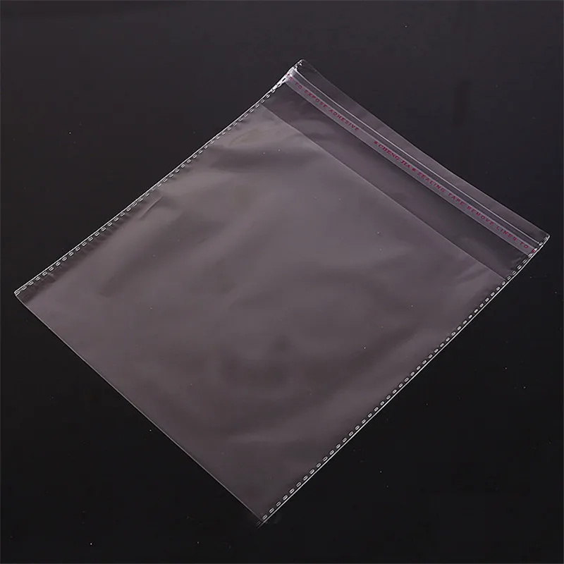 

100Pcs/Lot Self Adhesive Plastic Bag Self Adhesive Jewelry Seal Bag Clear High-quality Transparent OPP Bag 0.05mm/0.07mm/0.09mm