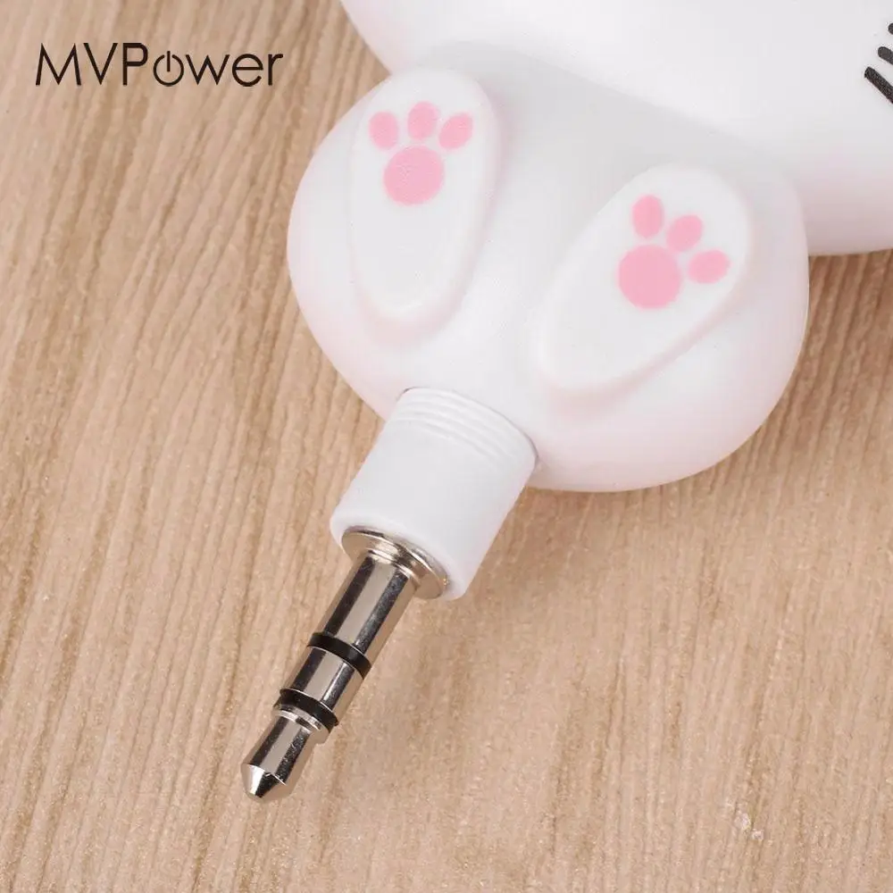 MVpower мило Сыр Cat Медведь Панда мультфильм выдвижной MP3 MP4 наушники для iOS и Android Smart