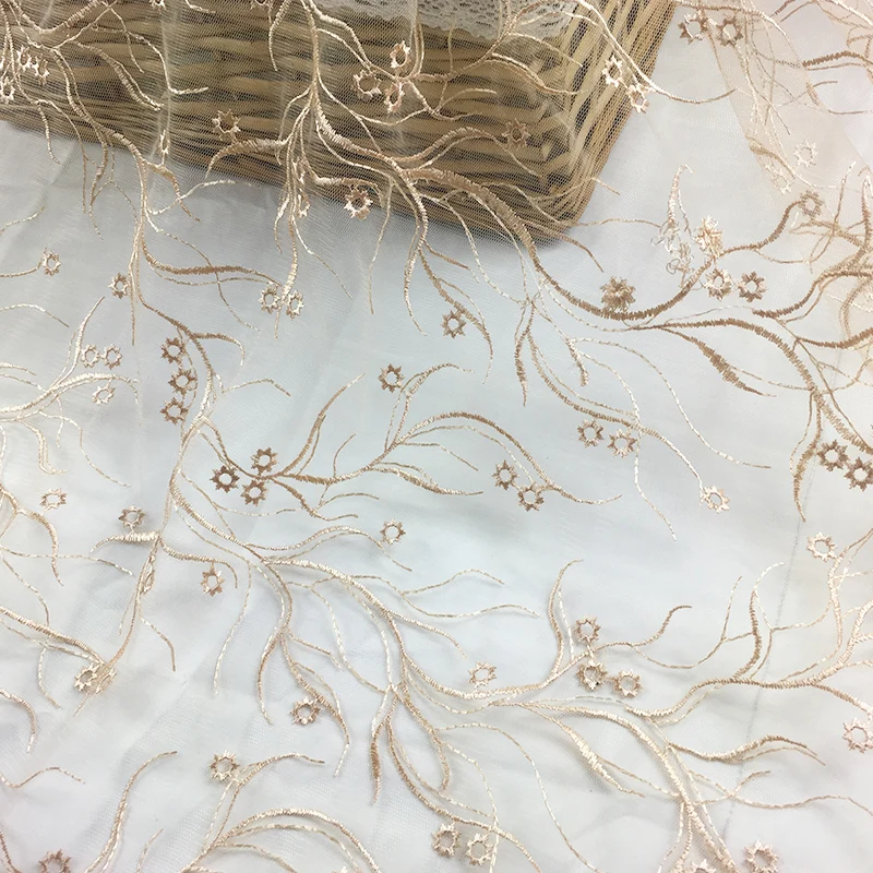 2Yards/lot Lastest Design 2018 Mesh Embroidery Lace Fabric High Quality Nigerian French African For Party Dress | Дом и сад