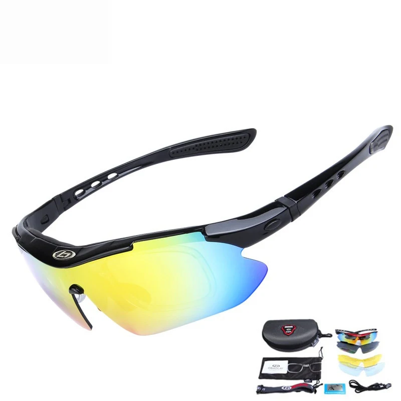 Велосипедные солнцезащитные очки с 5 линзами УФ защита для рыбалки на открытом
