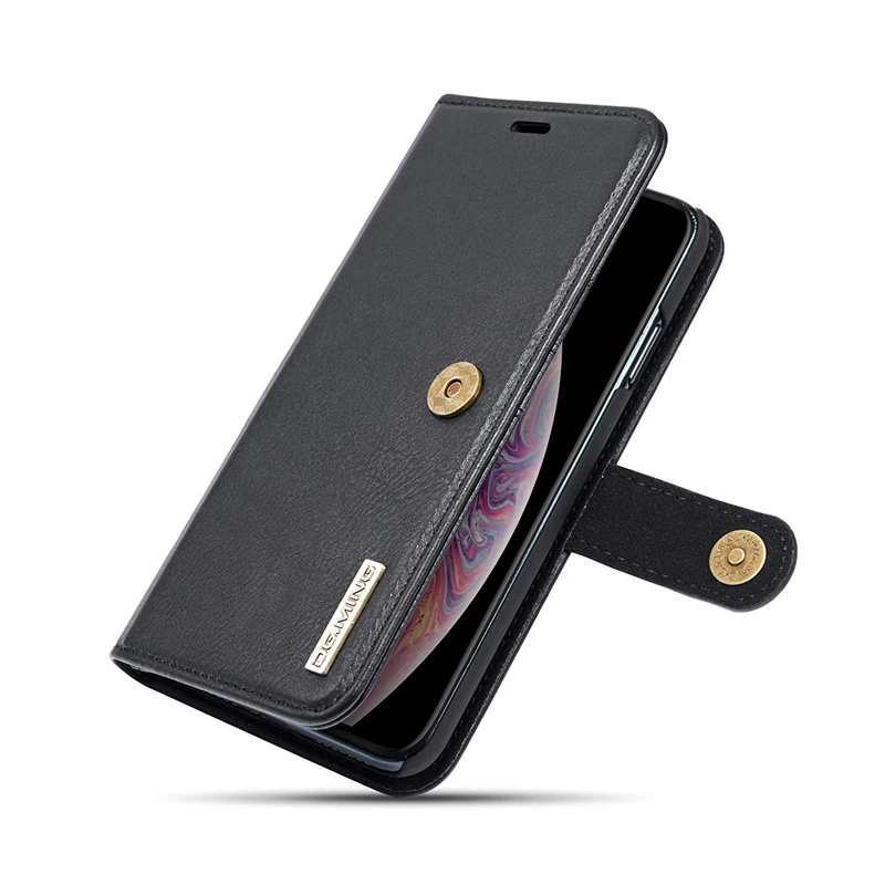 Роскошный чехол из коровьей кожи для iPhone X XR XS Max Магнитный кошелек 8 7 Plus 6 6S 5 5S SE