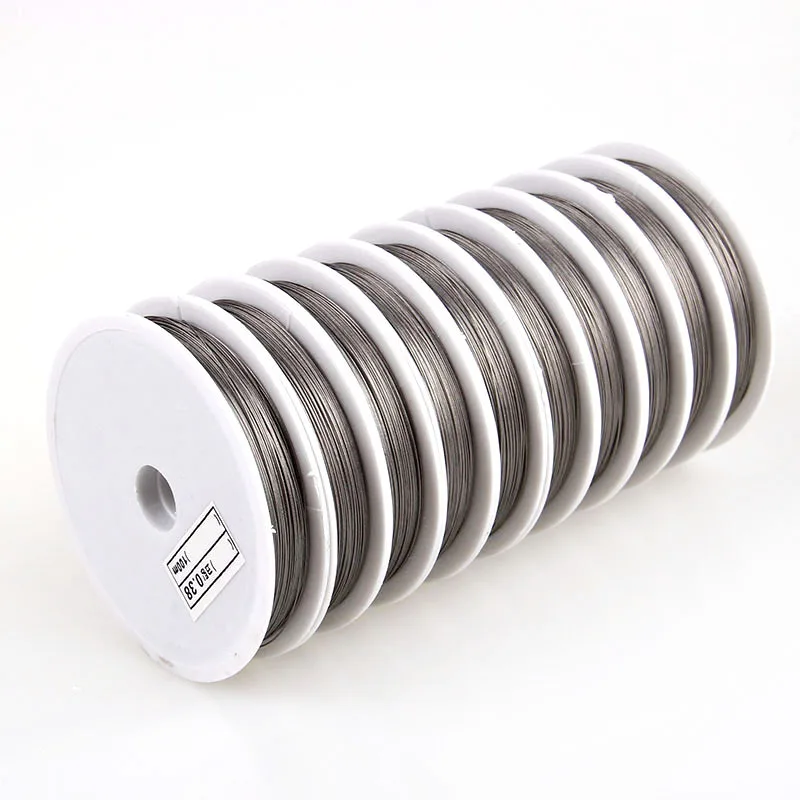 Многонитевая нить для бижутерии цветной металлический шнур из стали 50 метров 1