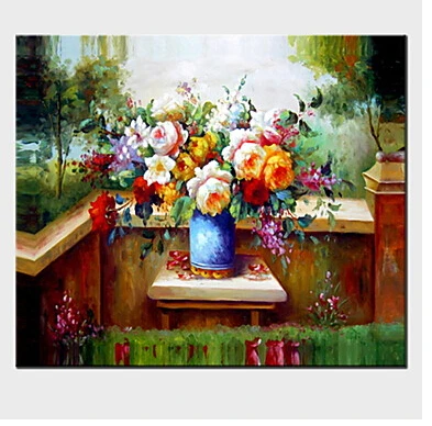 

100% Hand Painted Modern Canvas Painting Wall Decor Floral Canvas Art-Flower canvas Wall Pictures for Living Rooms