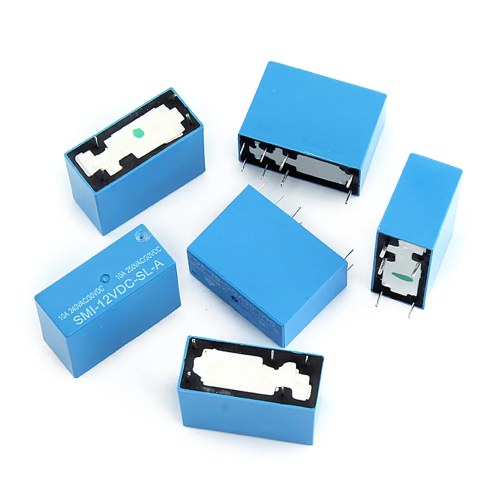 5 шт. Мощность реле SMI-05VDC-SL-2C SMI-12VDC-SL-2C SMI-24VDC-SL-2C В 12 24 постоянного тока 10A 8PIN SMI 05V 12V 24V