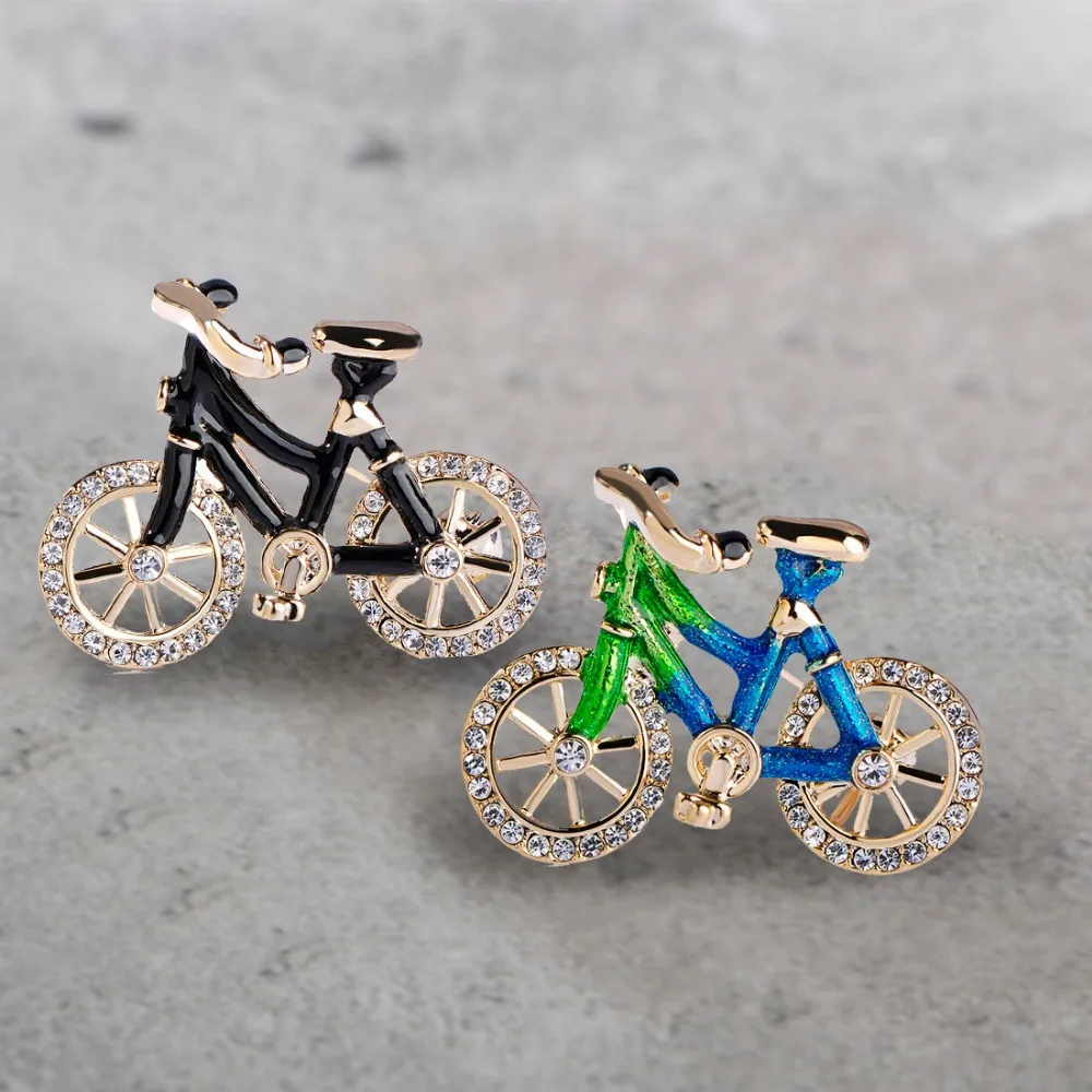 Спортивные Броши велосипеды Funmor для женщин и мужчин золотистые фиксированные
