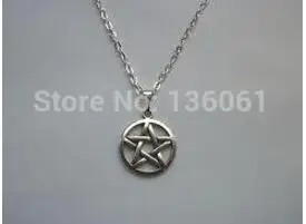 Винтажное серебряное ожерелье в стиле панк Луна Инь Янь подвеска виде сердца