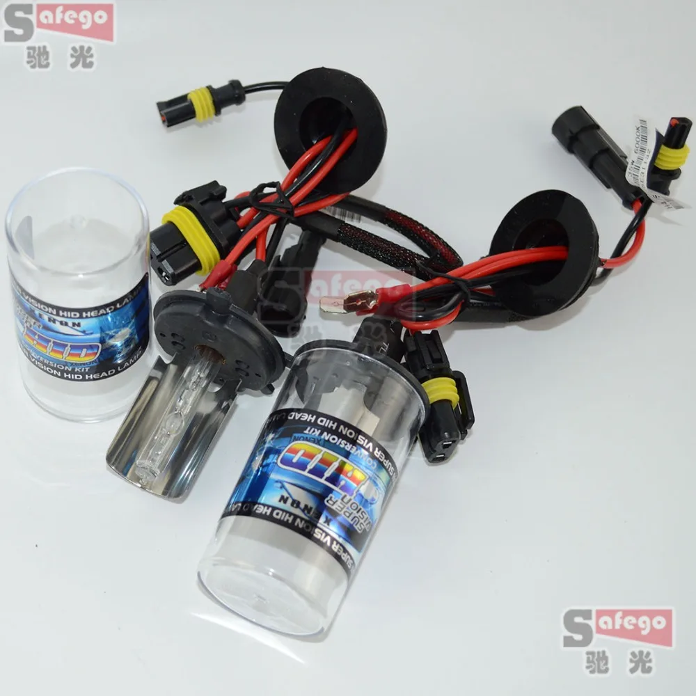 2 шт. H4 AC авто фара свет фар ксеноновые лампы HID один луч противотуманные фары 4300 К