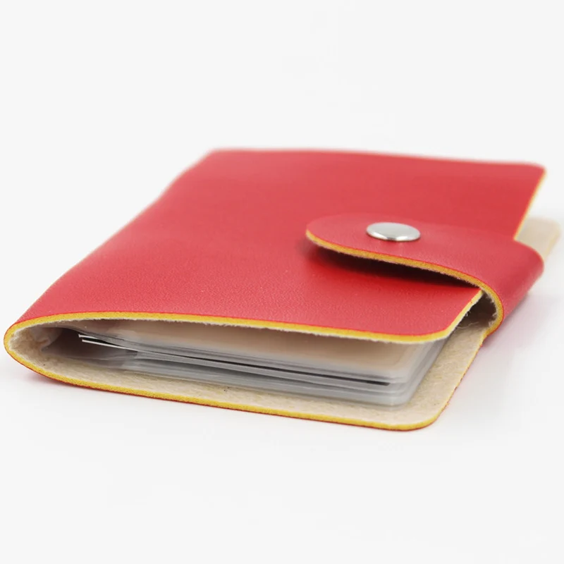 Чехол из искусственной кожи для мужчин и женщин функциональный Визитница с 24