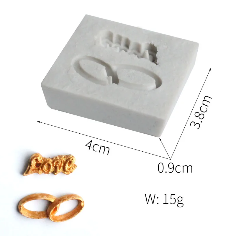 Форма для торта с кольцами и буквами Sugarcraft силиконовая форма украшения конфет