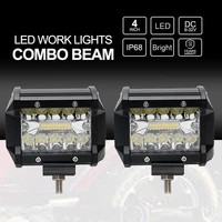 1 pair suv atv led work light super bright 4 led light bar for tractor trailer boat offroad working lamp car styling waterproof