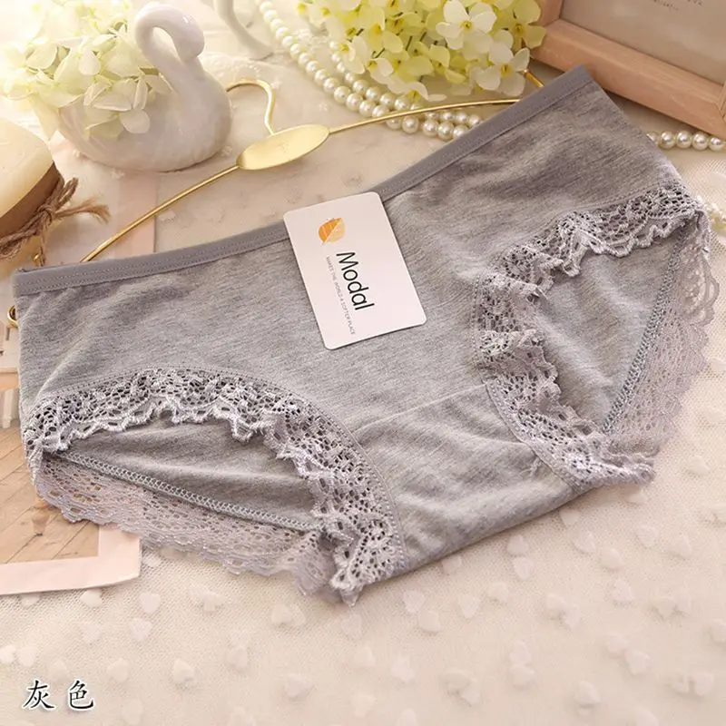 

Womens Briefs Panties Cotton Lace Panties Hipster Casual Girls Underwear Breathable body female skin-friendly intimates
