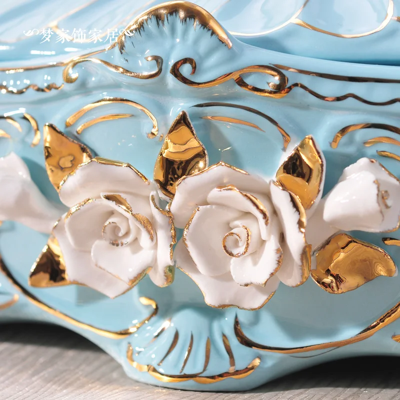 Европейский стиль роскошная коробка бумажная керамическая Свадебная декорация