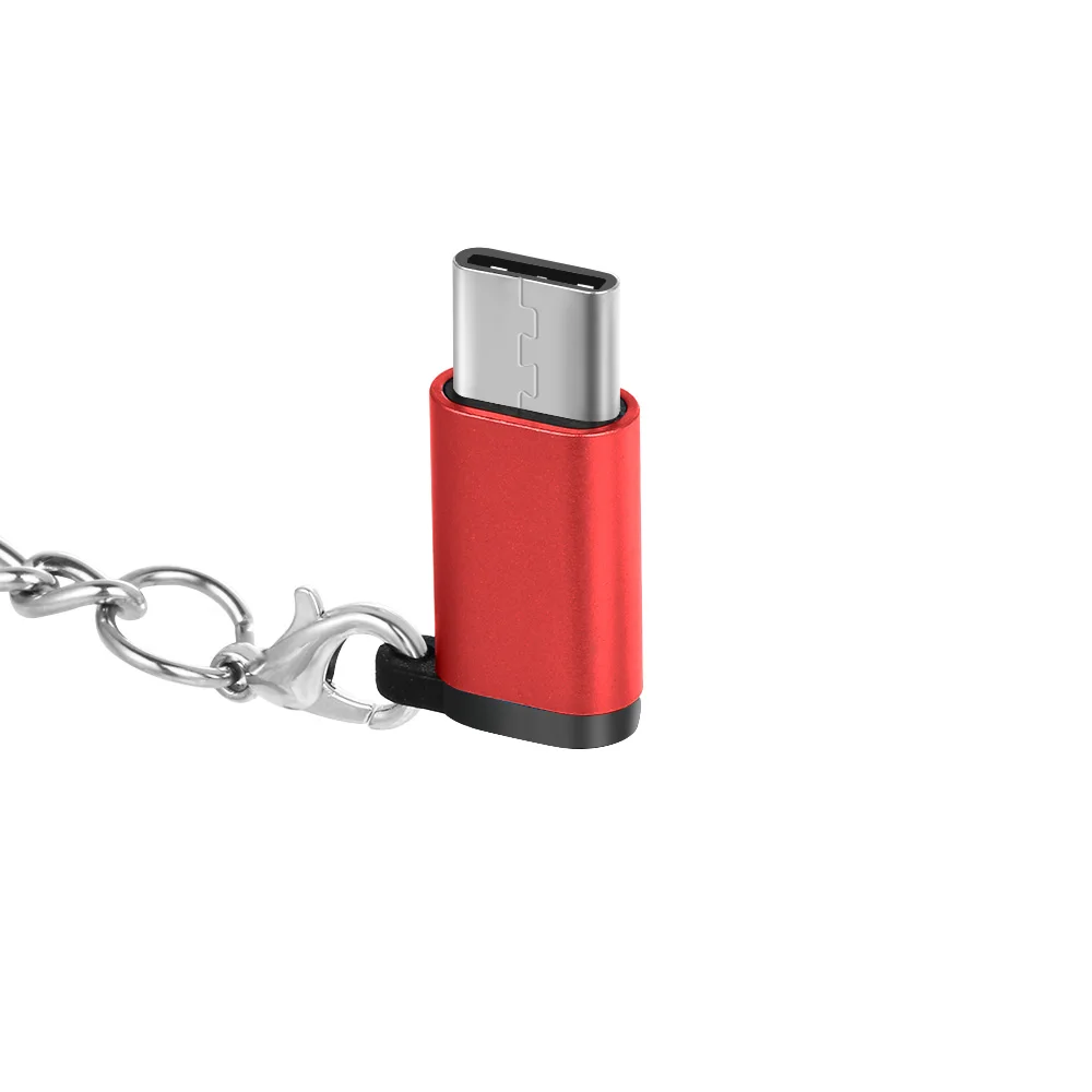 1 шт. кабель для ключей USB Type C адаптер OTG Micro Женский Мужской конвертер iPhone