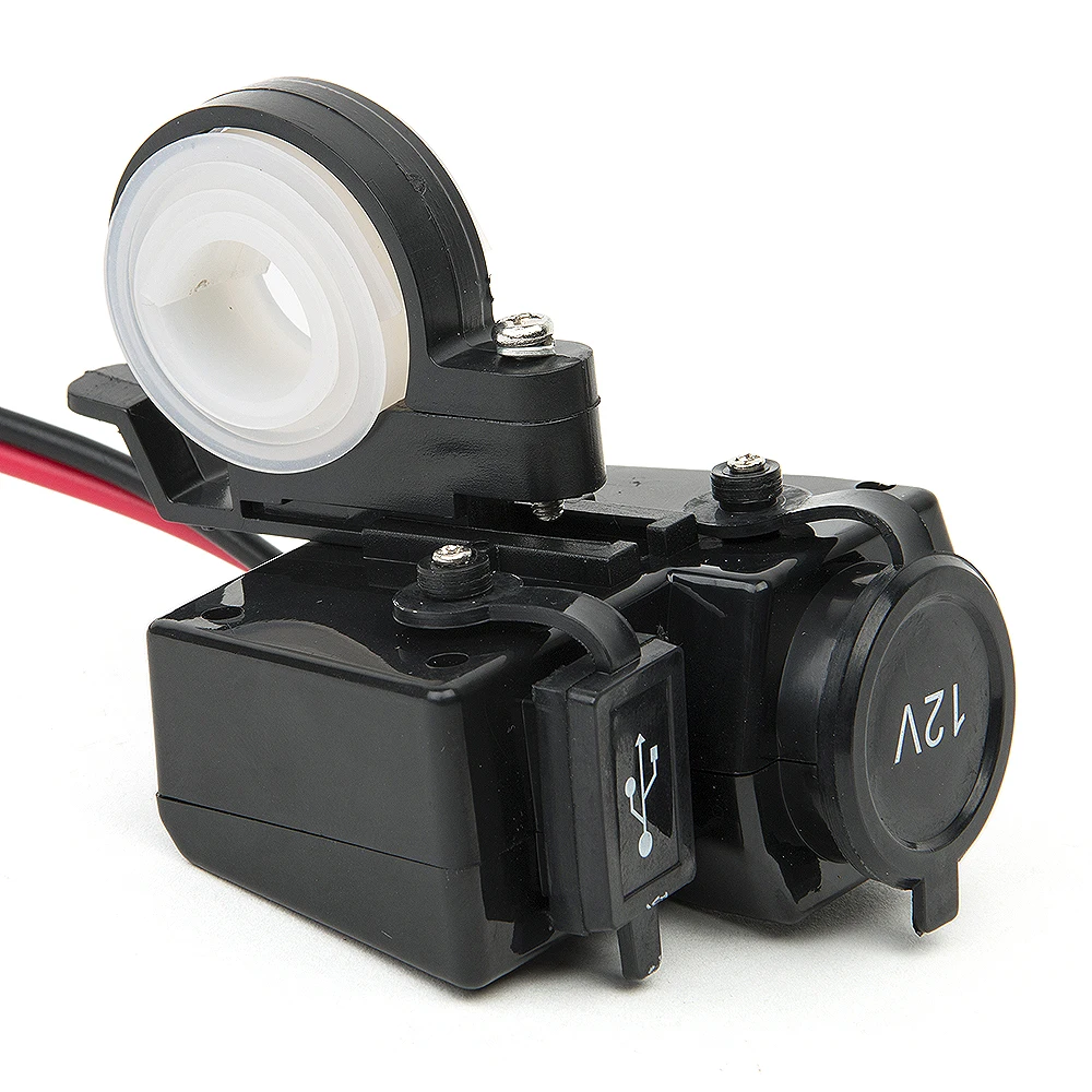 Водонепроницаемый USB адаптер на руль мотоцикла скутера прикуривателя 12