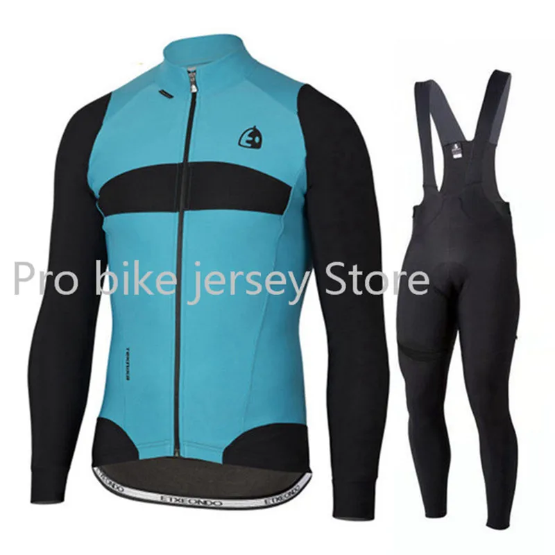 Set 15 Велосипед MTB Спорт Etxeondo Велоспорт Джерси с длинным рукавом набор мужской Ropa De Ciclismo спортивный костюм Одежда для велосипеда uniformes hombre - Цвет: Set 15