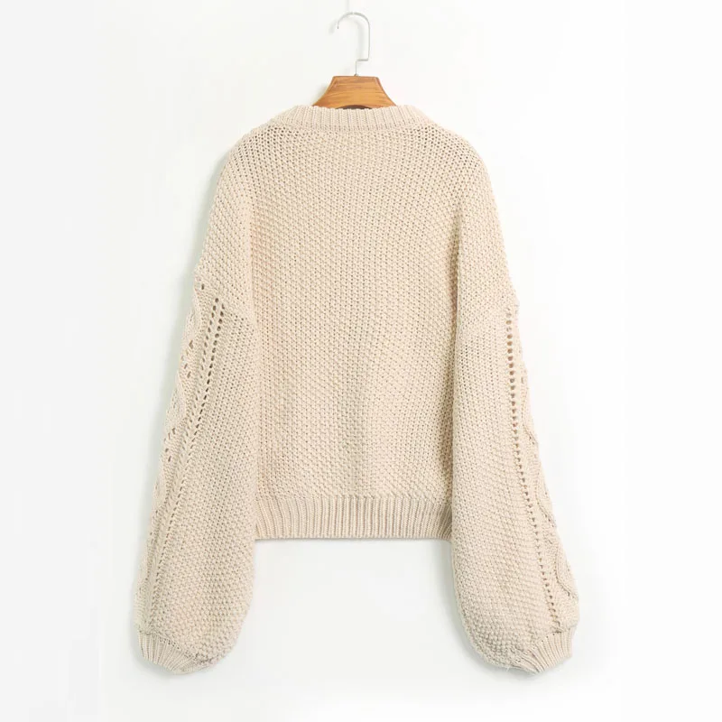 New fall 2019 casual knitted sweater women long sleeve womens clothing hollow pullovers tops | Женская одежда