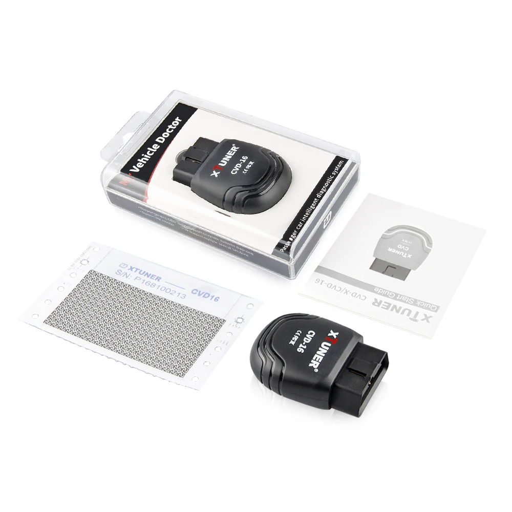 Xtuner OBD2 сканер 12 V/24 V Heavy Duty легковых автомобилей инструмент диагностики CVD 16 Bluetooth