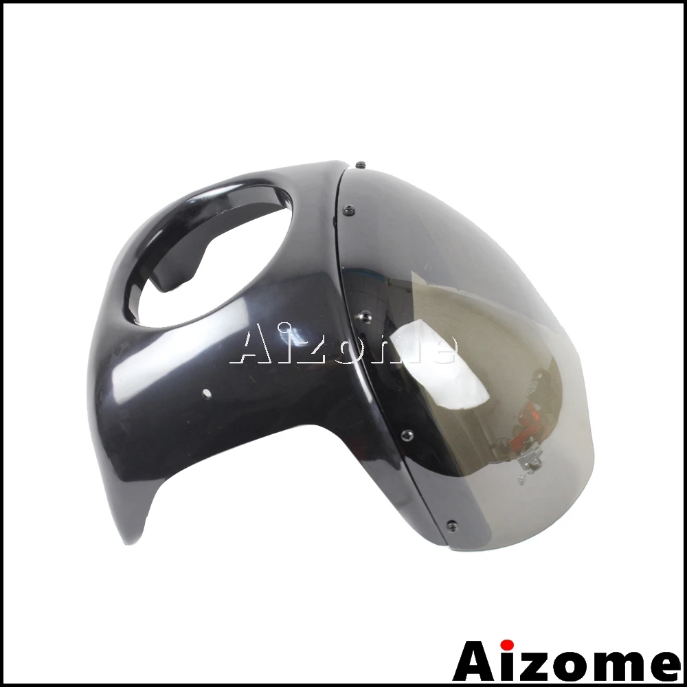 Обтекатель для передней фары мотоцикла Cafe Racer 7 дюймов комплект ветрового стекла