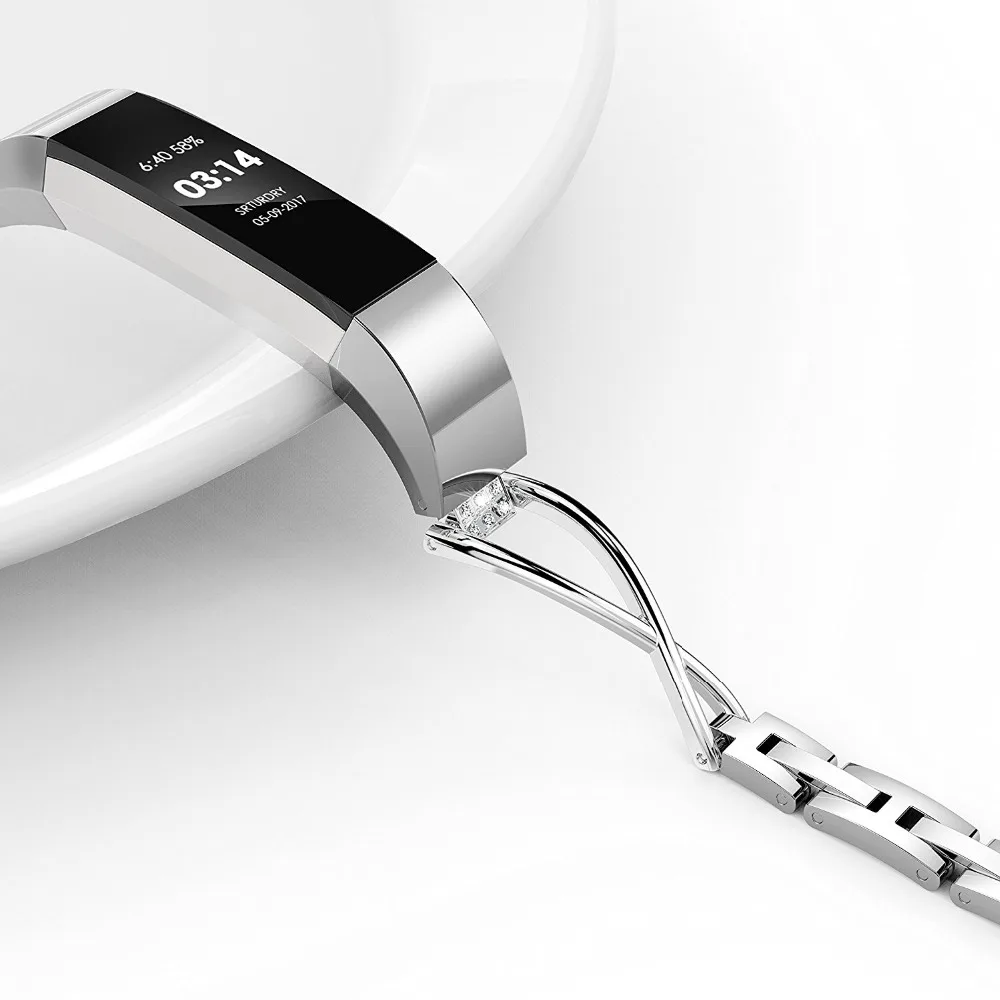 Металлический сменный Браслет X форменный ремень для Fitbit Alta/Fitbit Alta hr