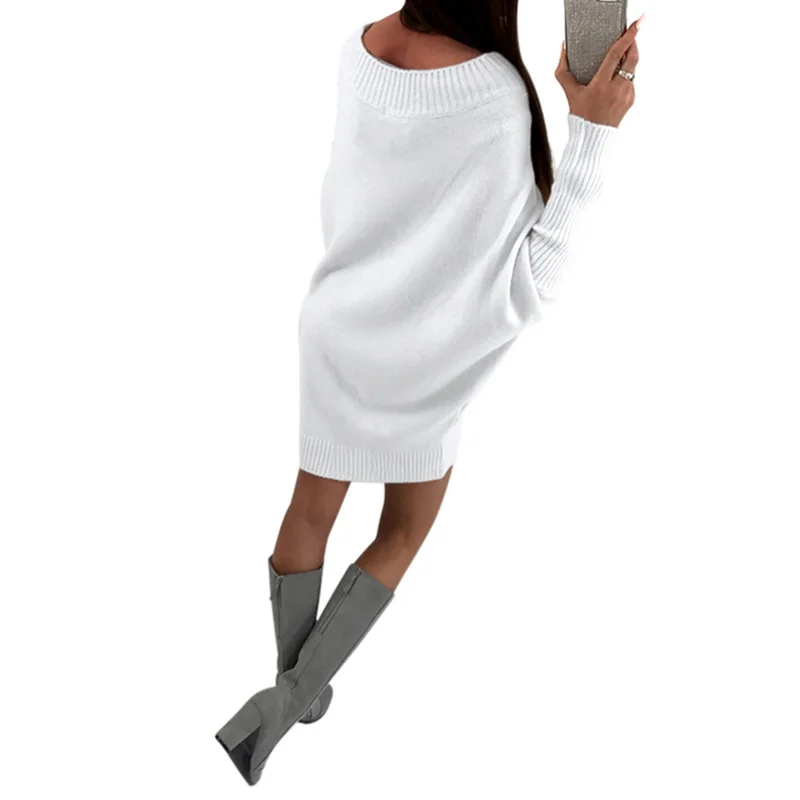 Женское зимнее платье свитер Modis с длинным рукавом Befree Sueter Mujer Invierno 2018 Robe Pull Femme Hiver