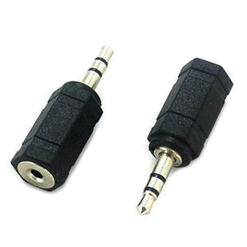 2 5 мм стерео гнездо 3 штекер аудио адаптер черный | Электроника