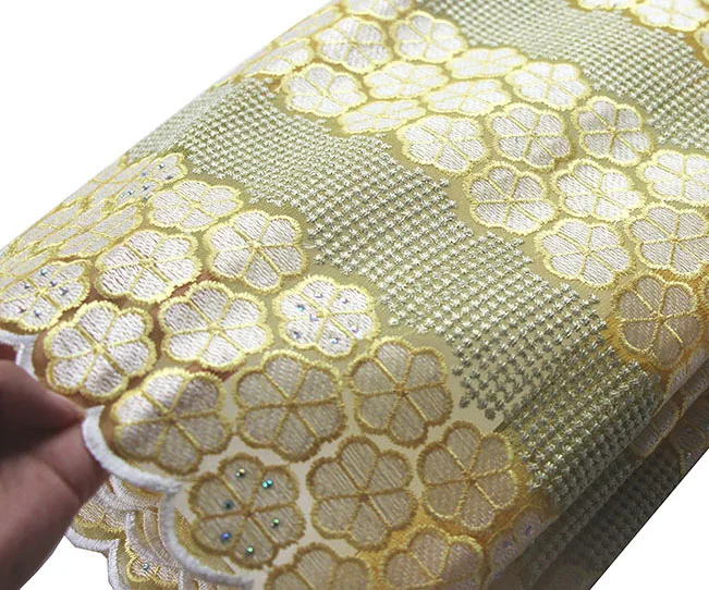 Flower pattern embroidery lace fabric with rhinestones high quality african french aso ebi style wedding | Дом и сад