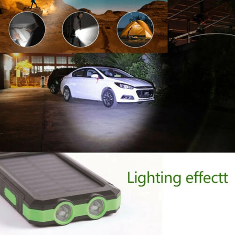 Зарядка сокровище портативная солнечная батарея 20000Mah зарядное устройство