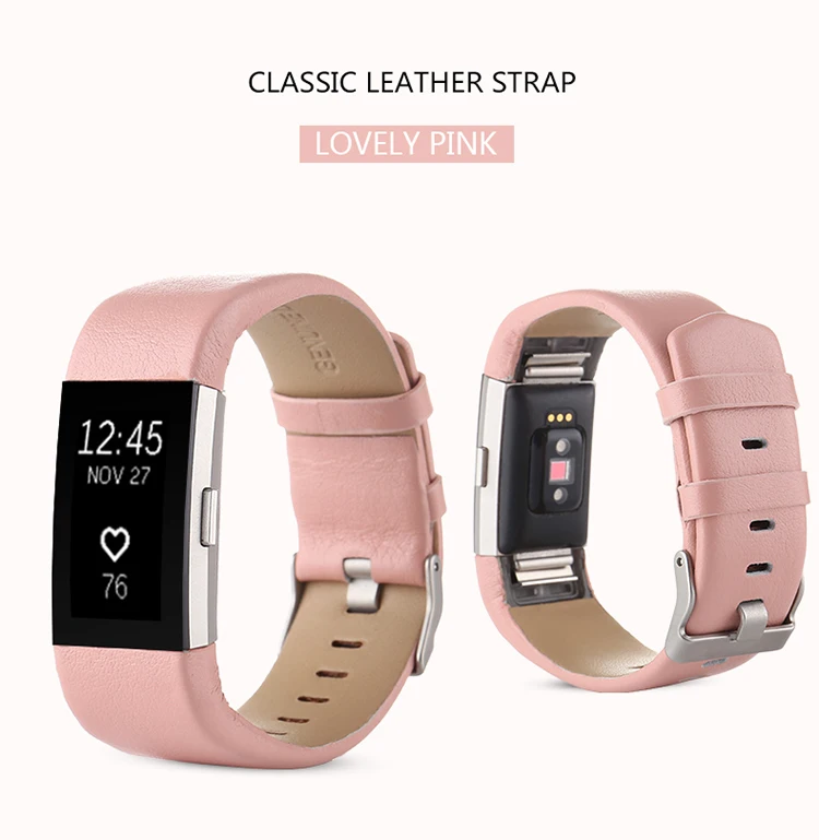 2 In1 COMLYO Wrist Band For Fitbit Charge Strap watchband Belt Genuine Leather with film Bracelet | Электроника