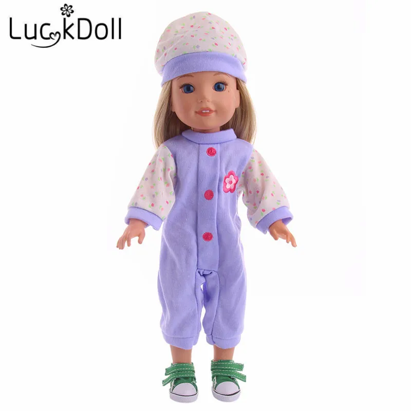 LUCKDOLL высококачественные красочные пижамы ручной работы одежда платье костюм для