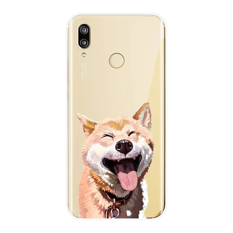 Чехол для телефона Shiba Inu Dog мягкий силиконовый чехол Huawei P8 P9 P10 P20 Lite Pro Plus 2017 P Smart Mini