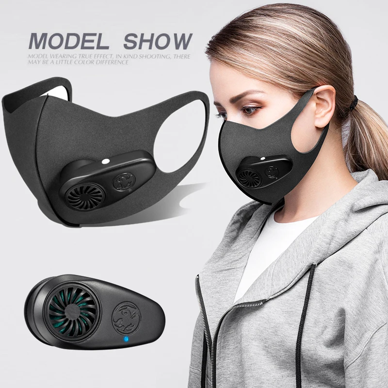 PM2.5 маска от пыли Smart здоровый воздух Очищающая свежего воздуха черный