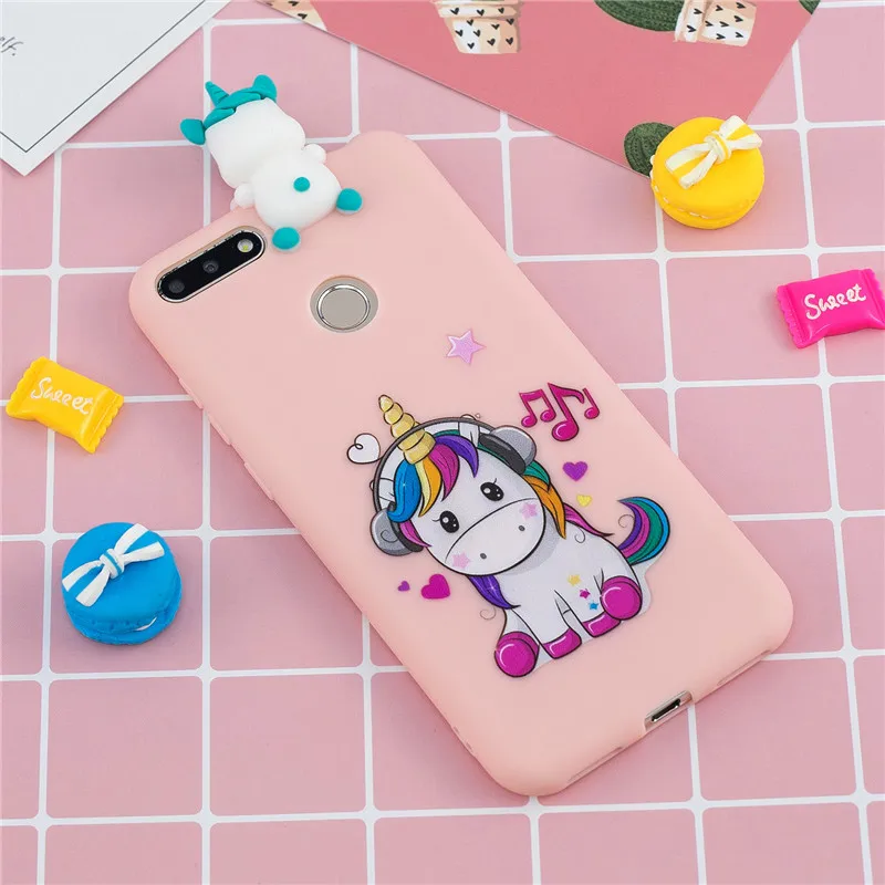 Силиконовый чехол для huawei Honor 7A Pro, чехол для Fundas huawei Y6 Prime, 3D кукольные игрушки, конфеты, мягкий ТПУ чехол для телефона s, для женщин, Etui