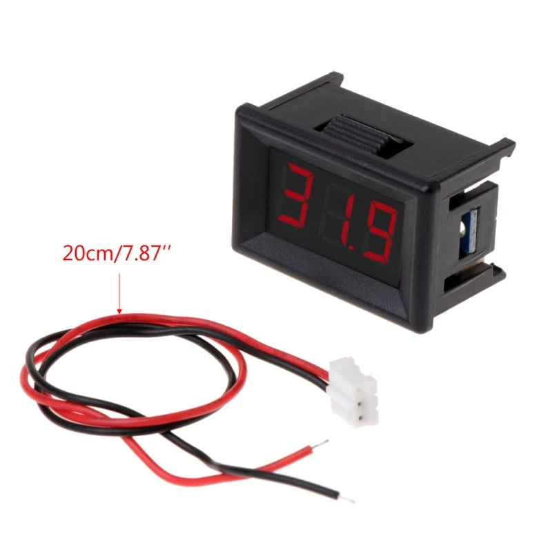 OOTDTY DC 2 4 V 30V Провода вольтметр Мини 0 36 &quotцифровой Напряжение измерителем