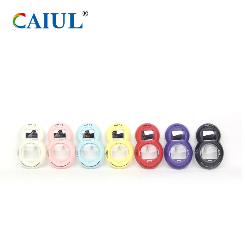 CAIUL mini close up lens for Fujifilm instax mini8 mini9 mini7S instant camera UV filter with зеркало съемки