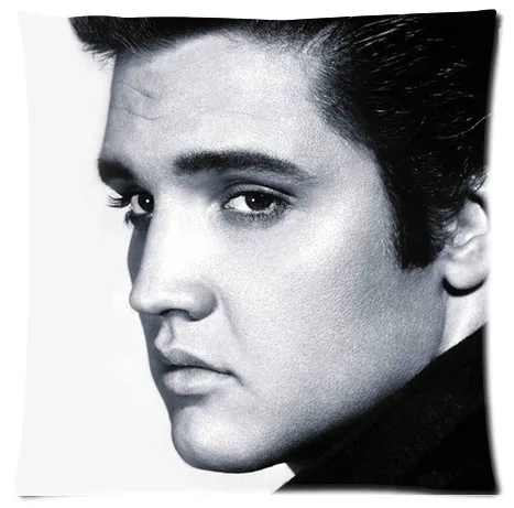 

Пользовательская Модная стильная мягкая одинарная Подушка Elvis Presley из хлопка и льна, домашний подарок, стандартный размер 18x18 дюймов (двухсторонняя)