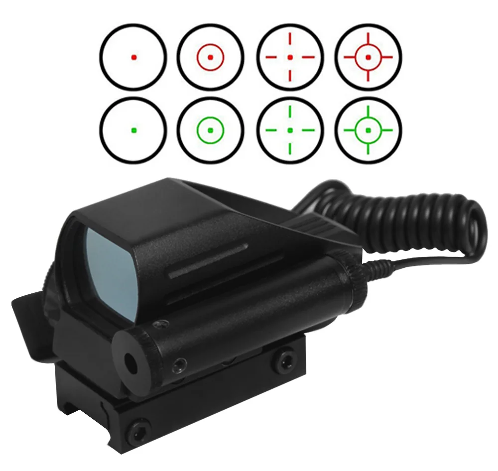 Holographic Huntng Spotting Scopes Red Green Dot Reflex Sight with 4 Different Reticle for Size 20 mm Rails | Спорт и развлечения