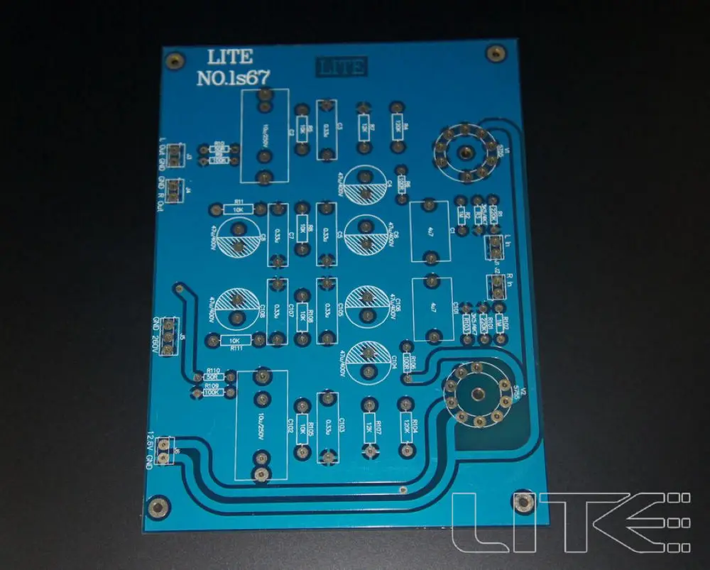 

LITE LS67 PCB Tube Preamplifier PCB Empty Board 5755 Tube Amplification PCB Based on YBA Circuit