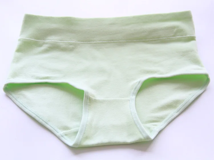 Women 's combed cotton underwear in the waist pure color triangle Womens Underpants |