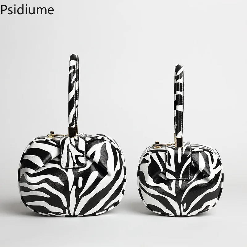 Мода из натуральной кожи леди ретро jingling текстура Зебра пельмень облако Ласточка