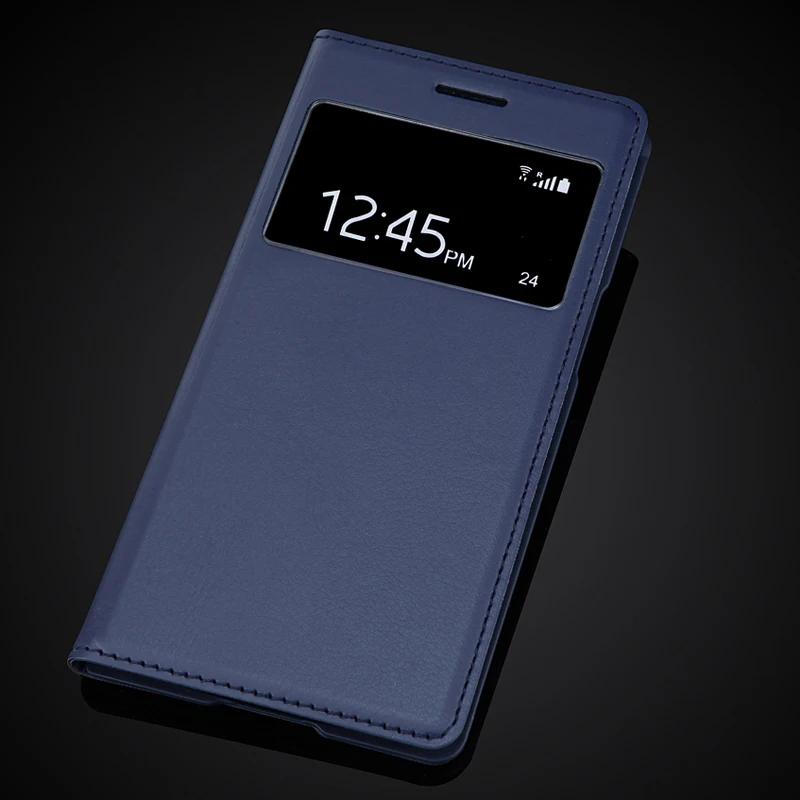Оригинальный кожаный чехол книжка для samsung Galaxy Grand 2 Duos G7102 G7106 G7108 G7109 Smart View с