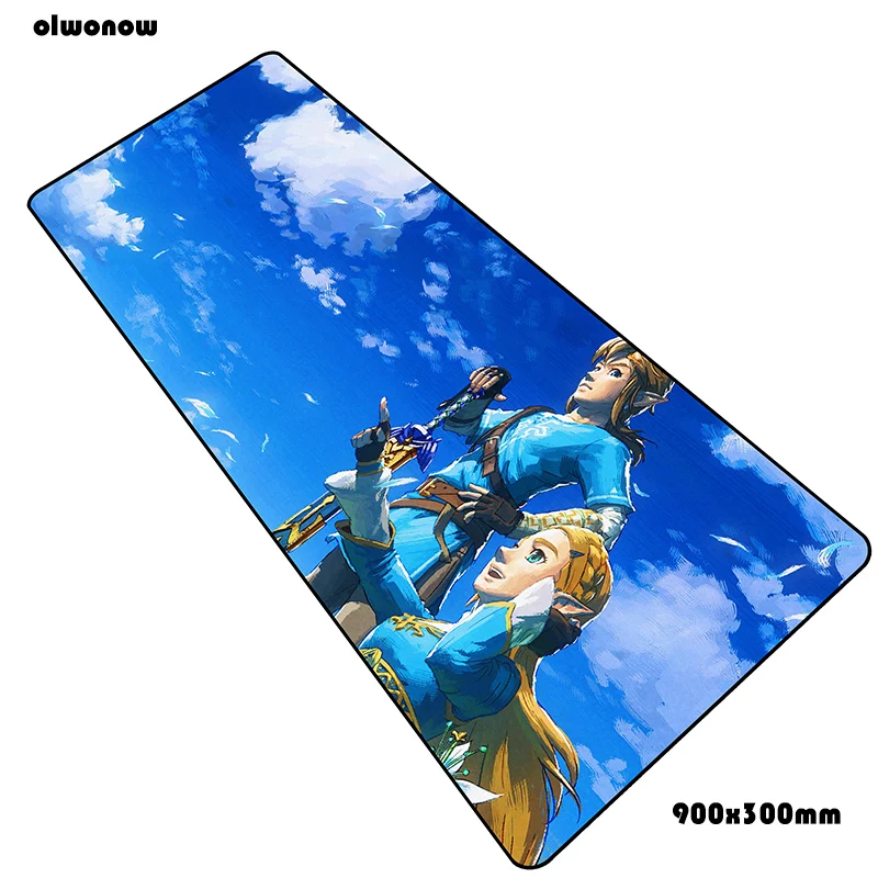 Zelda коврики 900x300x3 мм большой игровой коврик для мыши большая клавиатура Коврик для мыши подарок на Хэллоуин ноутбук аксессуары для геймеров коврик для мыши - Цвет: Size 900x300x3mm