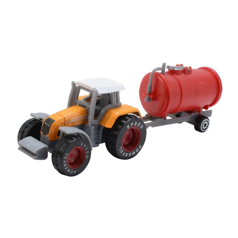 

Coolplay 4pcs/set Alloy engineering car tractor toy model farm vehicle belt boy toy car model children's Day Xmas gifts