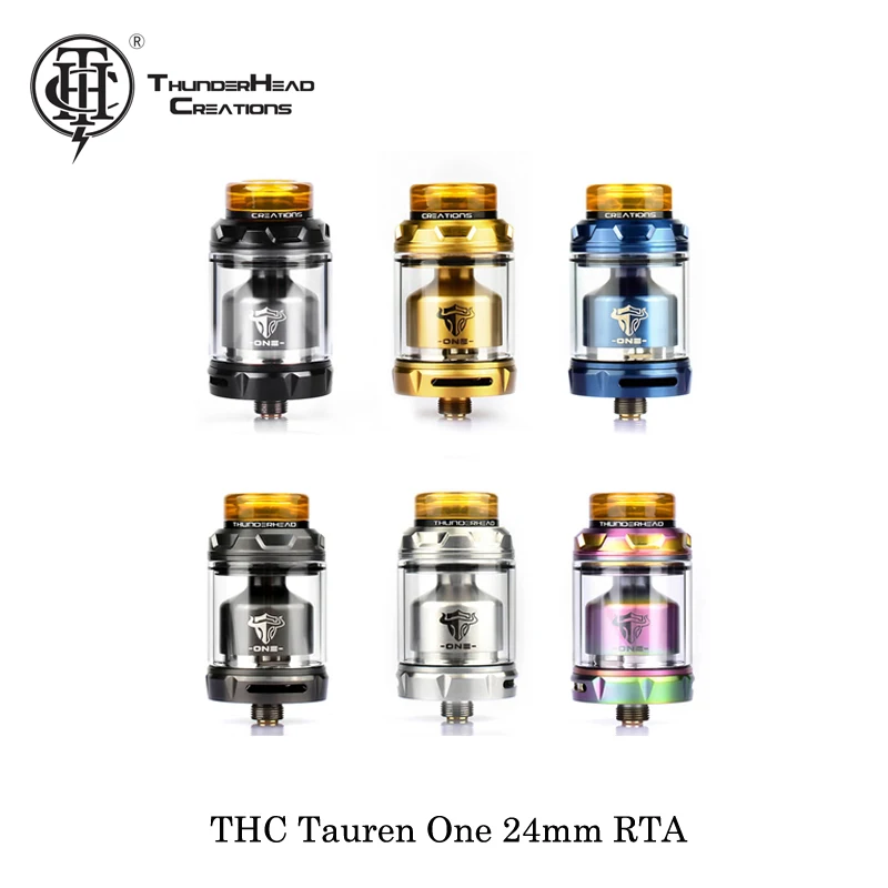 Электронные сигареты THC Tauren One 24 мм RTA ThunderHead Creation 2 мл/4 5 мл испаритель с одной