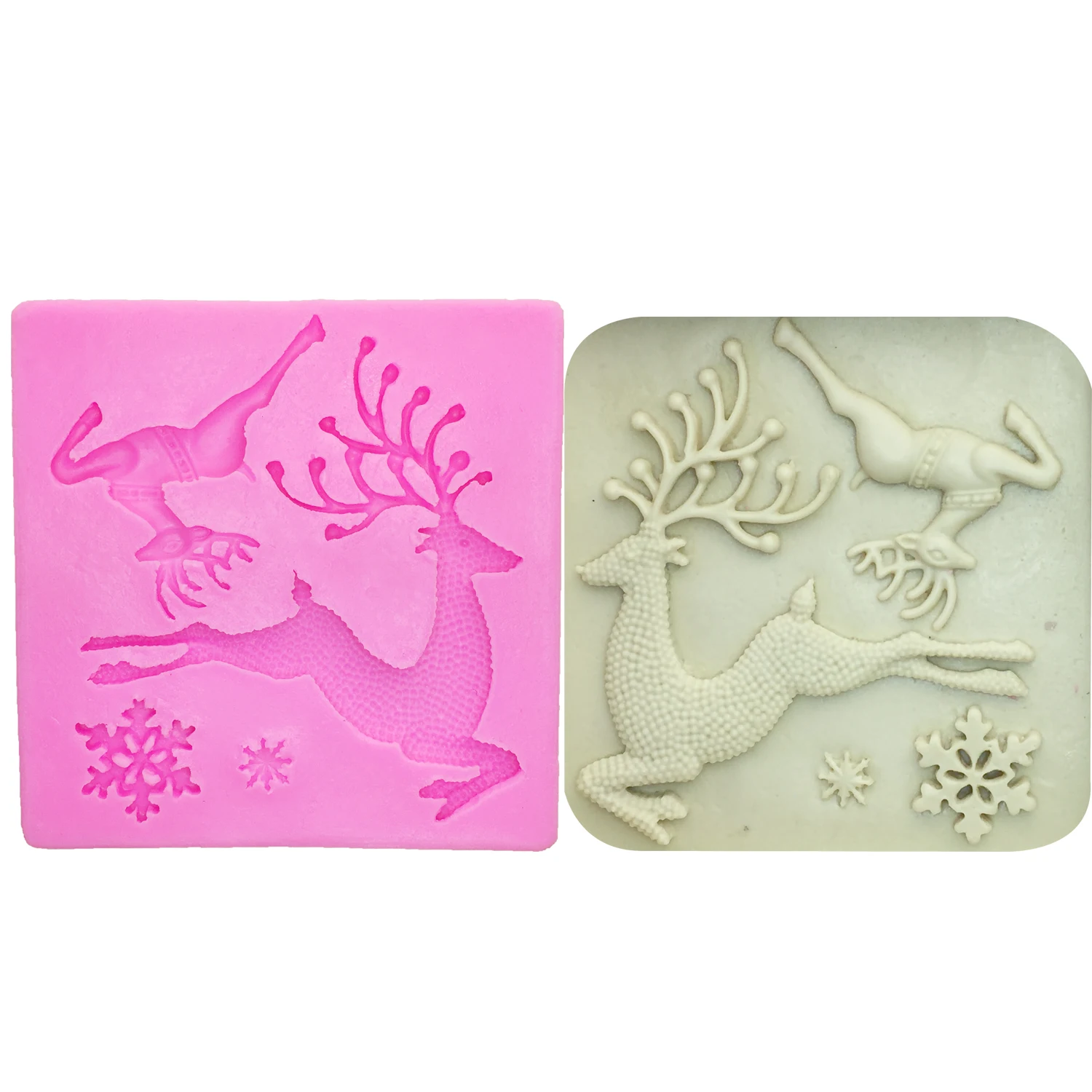 

Силиконовые формы для кексов ALIJIAYING Deer Snowflake