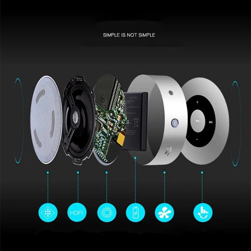 AKASO A8 Беспроводной бас Колонка Bluetooth для iPhone Android MP3 Портативный аудио Поддержка 32G