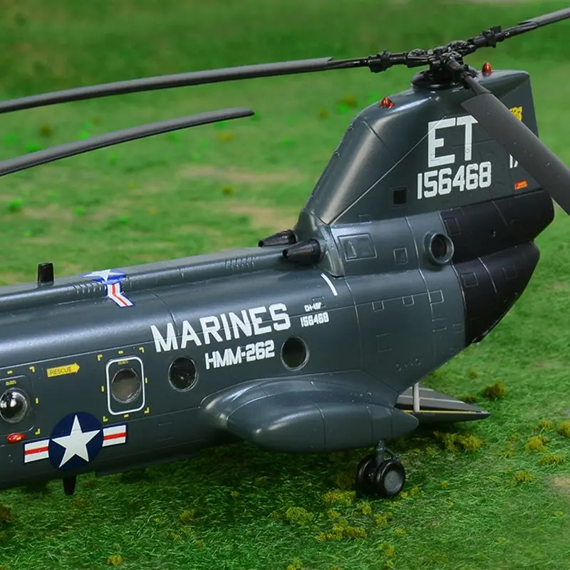 Предварительно построенный 1/72 CH-46 морской рыцарь средний подъем тандемный ротор транспортный грузовой вертолет хобби Коллекционная готовая пластиковая модель
