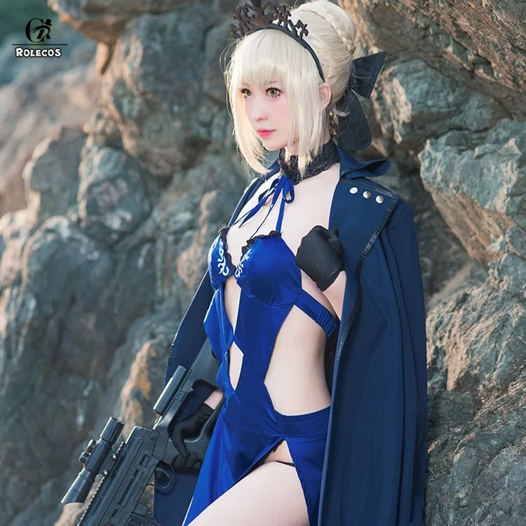 ROLECOS Altria Pendragon Saber Косплей головные уборы Saber Crown черная заколка для волос игра Fate Аниме Косплей головные уборы
