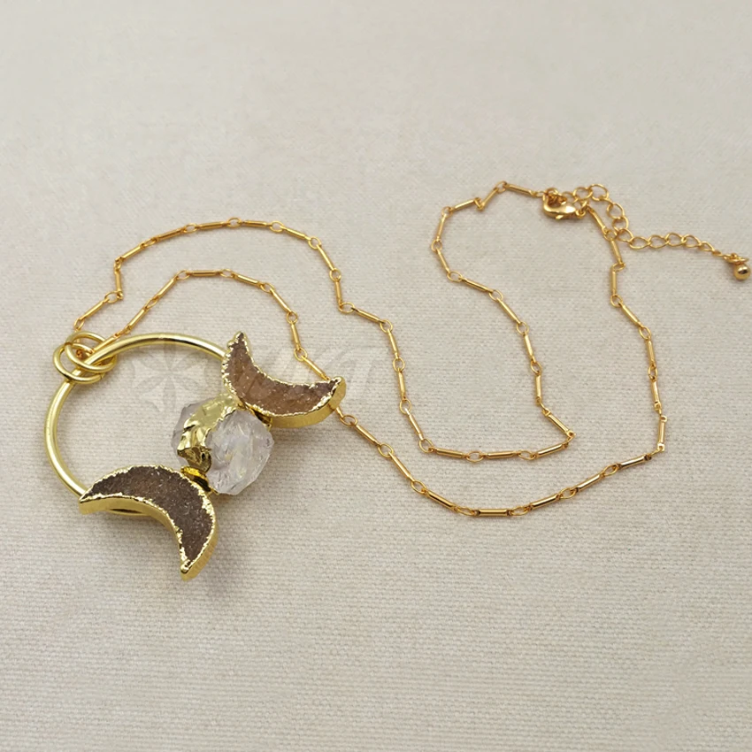 Оптовая продажа модные ювелирные украшения ожерелье с ангелом из натурального